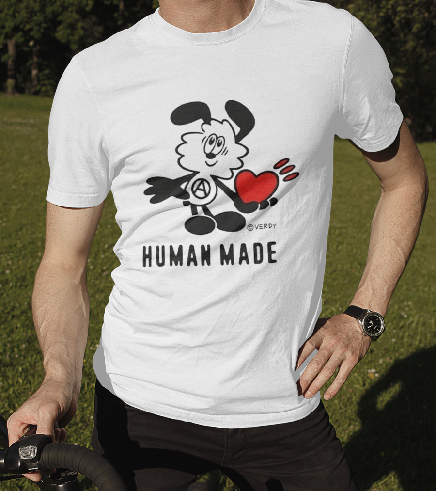 HUMAN MADE X VERDY BTS JHope Heart Character In Toronto T-Shirt