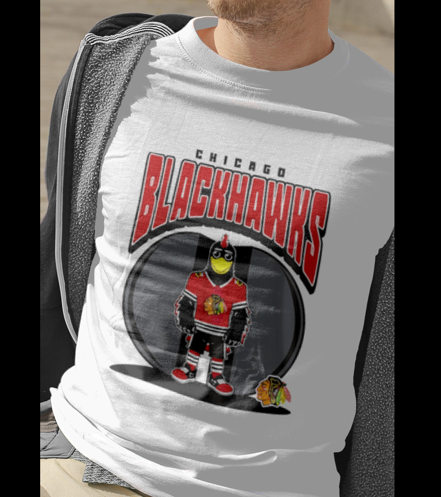 Chicago Blackhawks Mania NHL 2026 Mascot Hockey Fan Gear T-Shirt
