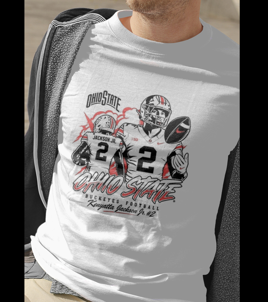 Ohio State Buckeyes Kenyatta Jackson Jr No 2 Football Player T-Shirt