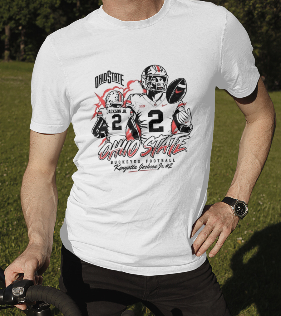 Ohio State Buckeyes Kenyatta Jackson Jr No 2 Football Player T-Shirt