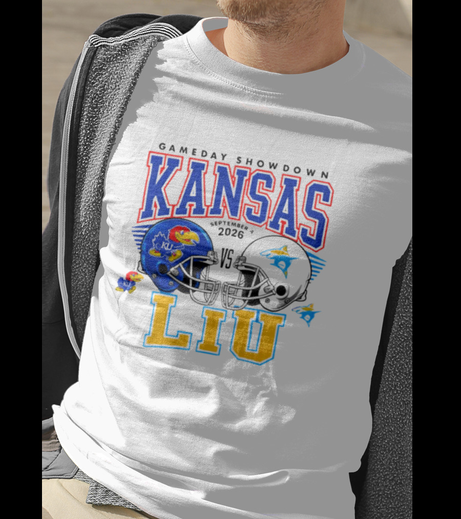 Kansas Vs LIU Gameday Showdown September 2026 T-Shirt
