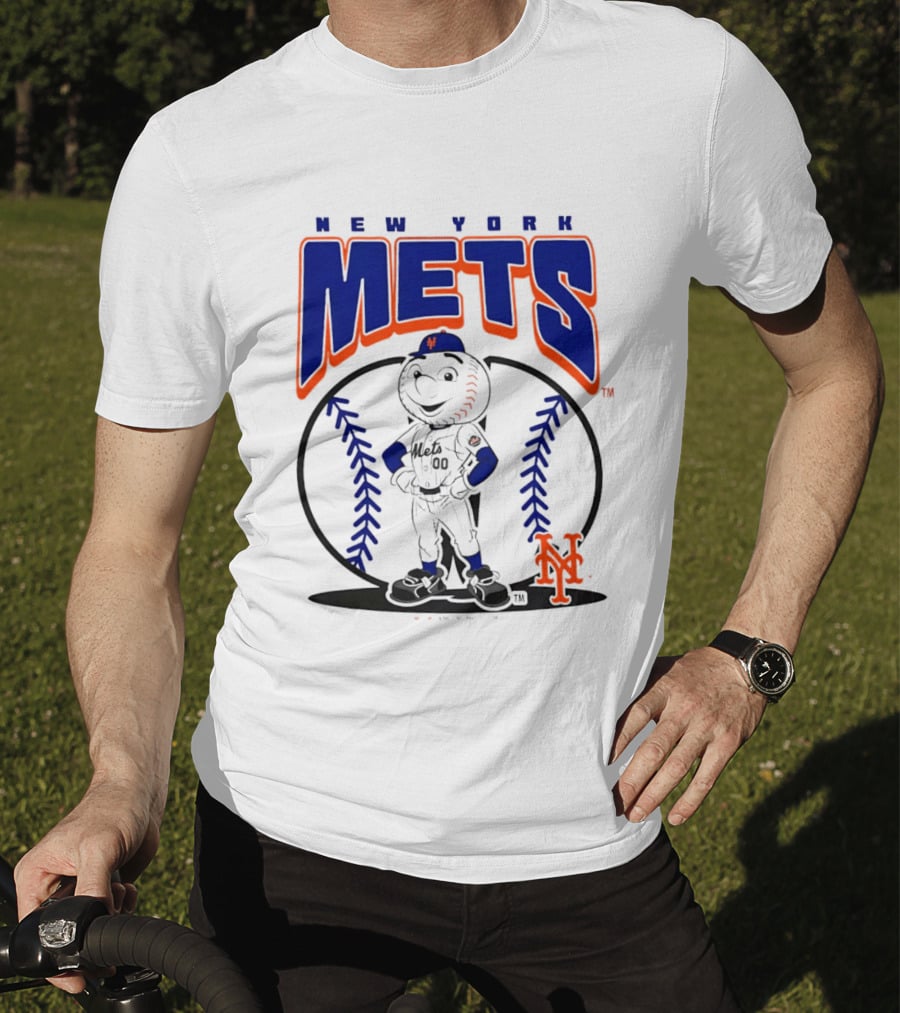 New York Mets Mr. Met Baseball 2026 Mania MLB Team Spirit T-Shirt