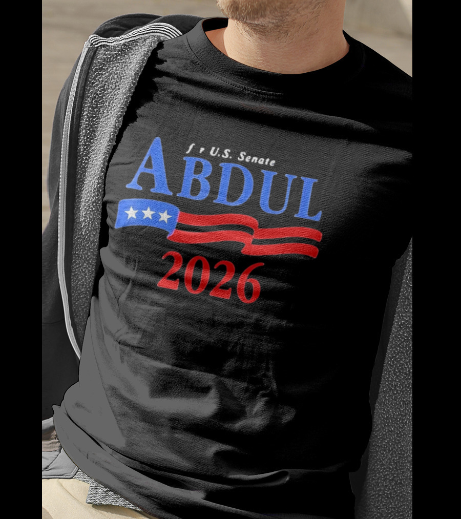 ABDUL 2026 US Senate Campaign Vintage Patriotic Stars And Stripes T-Shirt