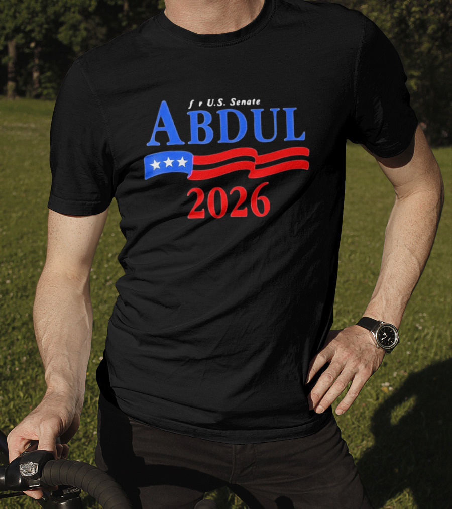 ABDUL 2026 US Senate Campaign Vintage Patriotic Stars And Stripes T-Shirt