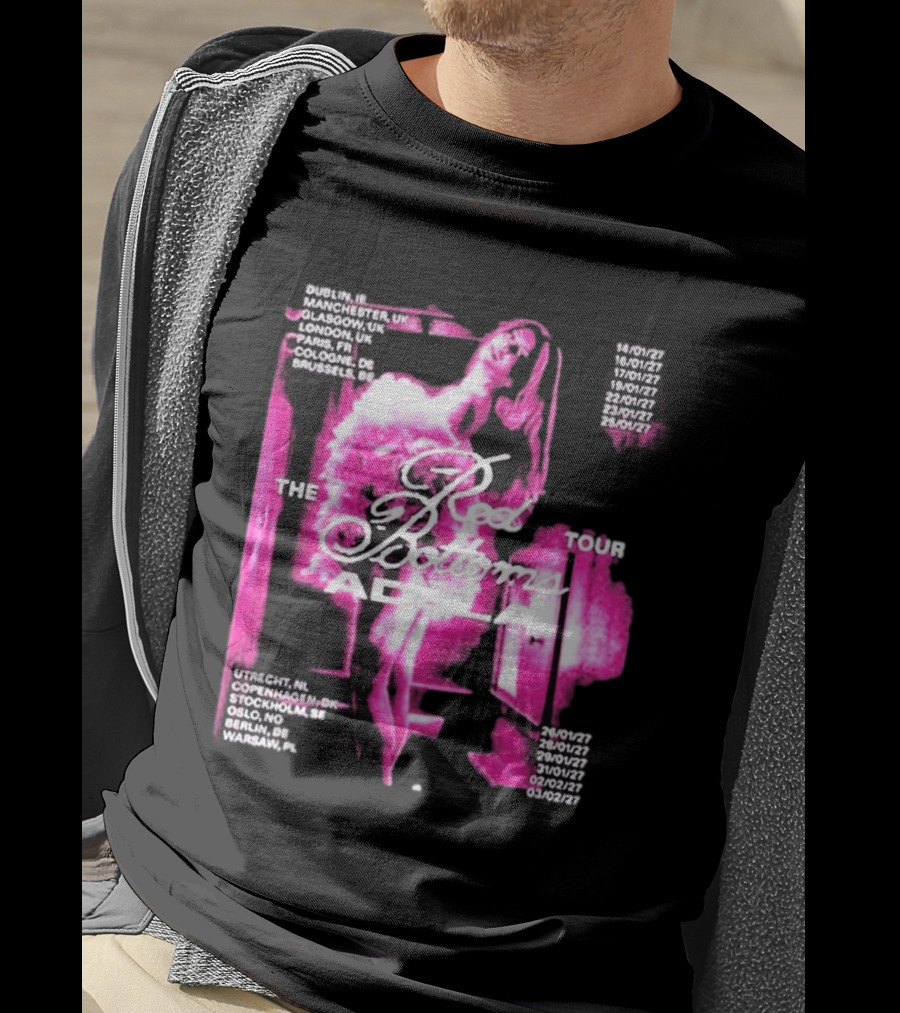 Adela Jergova The Red Bottoms Europe Tour 2026 Dates And Cities T-Shirt