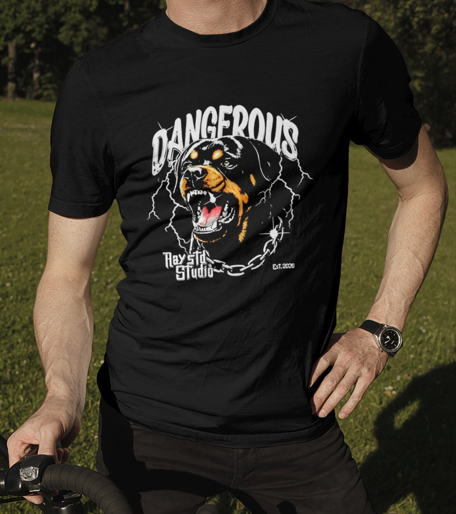 Dangerous Rottweiler Ray Etl Studio Est 2026 T-Shirt