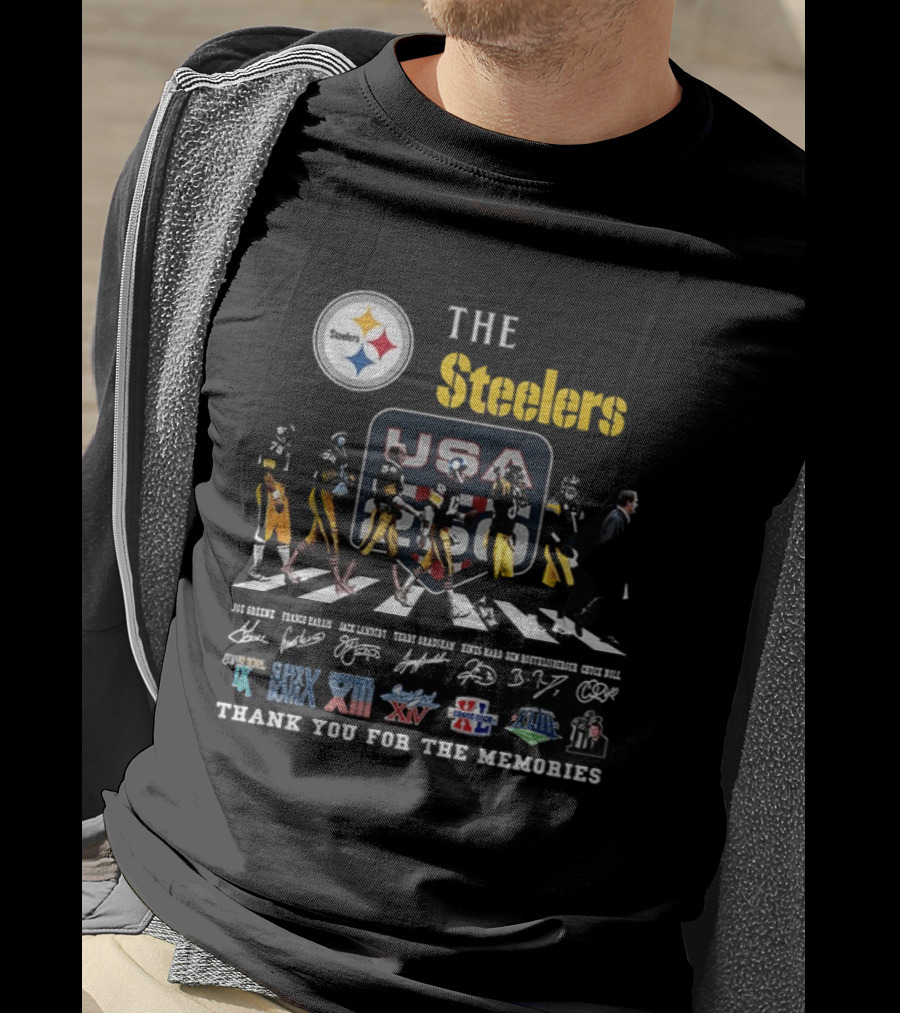 The Steelers Legends USA Super Bowl Thank You For The Memories T-Shirt