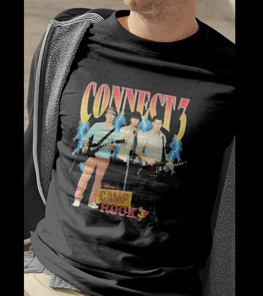 Disney Camp Rock 3 Connect 3 Band Jonas Brothers T-Shirt