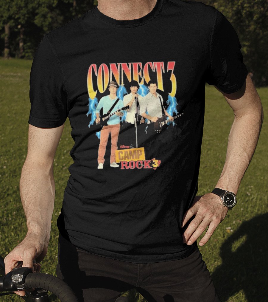 Disney Camp Rock 3 Connect 3 Band Jonas Brothers T-Shirt