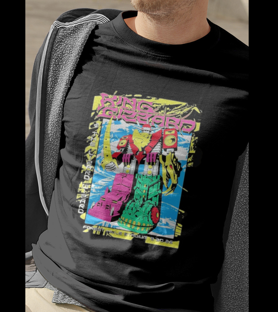 King Gizzard And The Lizard Wizard Queens New York 2026 Forest Hills Stadium August 20 Robot T-Shirt