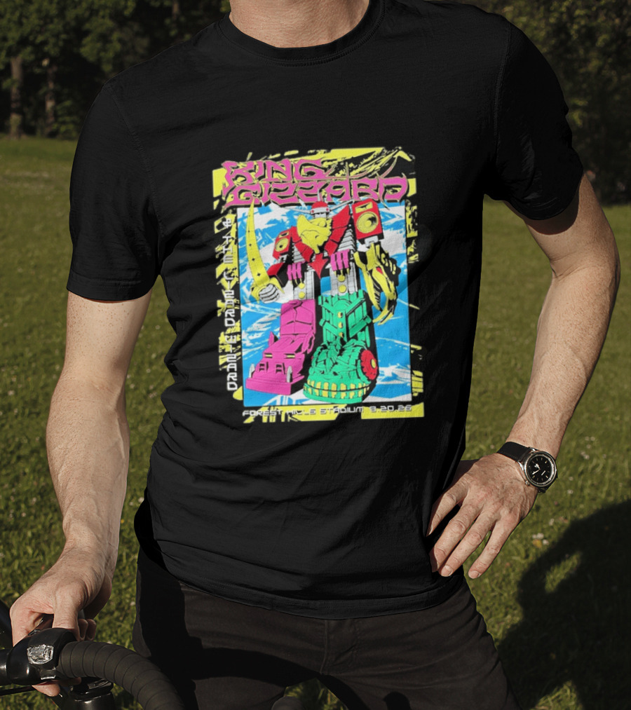 King Gizzard And The Lizard Wizard Queens New York 2026 Forest Hills Stadium August 20 Robot T-Shirt