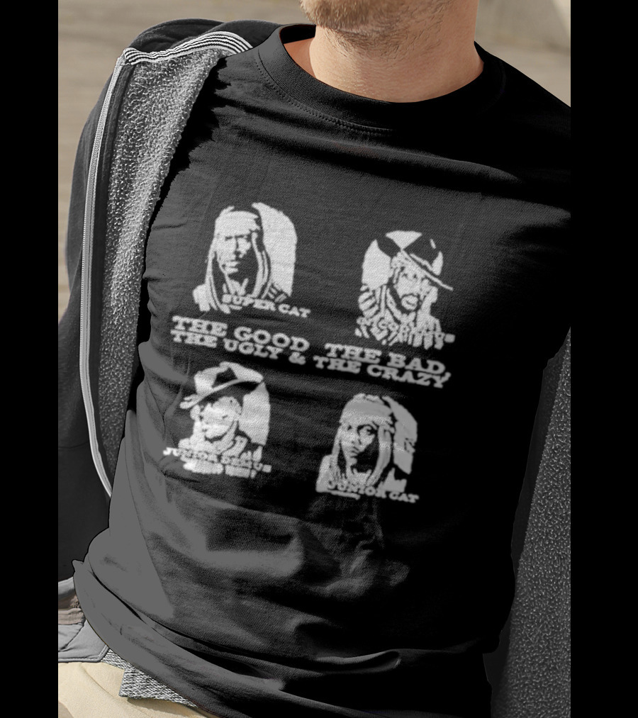 The Good The Bad The Ugly And The Crazy Super Cat Nicodemus Cowboy Wild West Cats T-Shirt