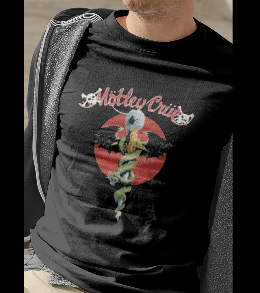 Motley Crue Dr. Feelgood Medical Caduceus Bat Logo Toddler 2026 T-Shirt