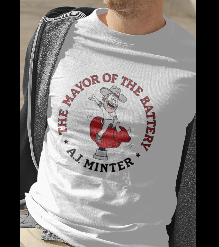 Jesse Chavez The Mayor Of The Battery A.J. Minter T-Shirt
