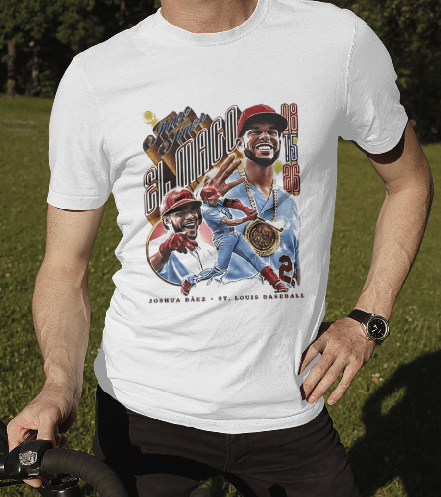 Joshua Baez El Mago 08 15 26 St Louis Baseball T-Shirt