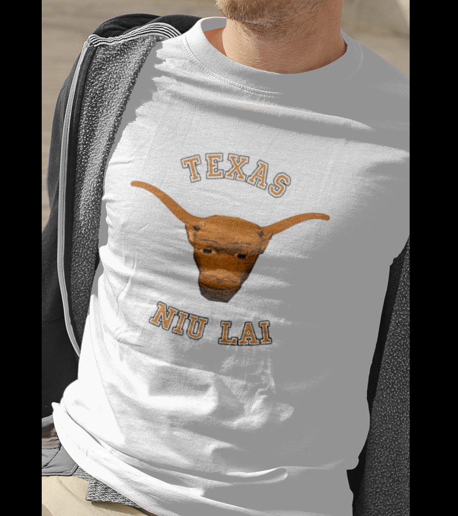 Texas Longhorn Bull Head Niu Lai T-Shirt