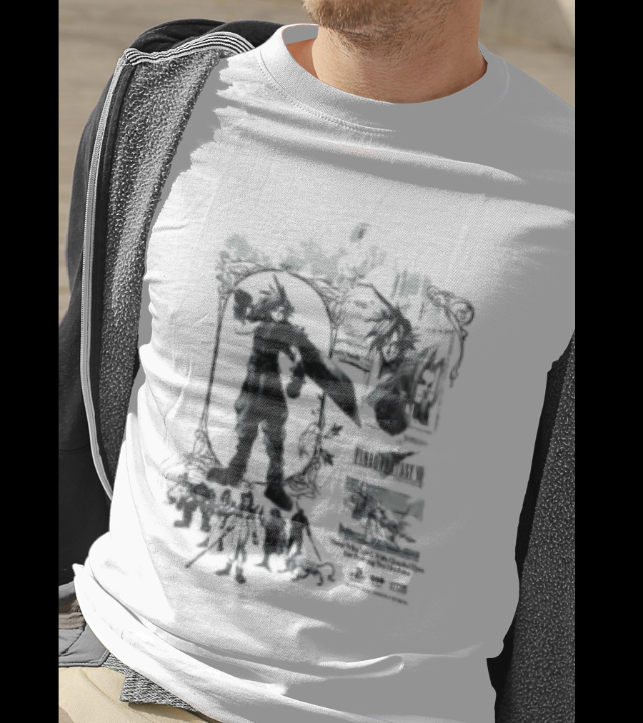 Clouded Eyes Shadows Final Fantasy VII Vintage Aesthetic T-Shirt