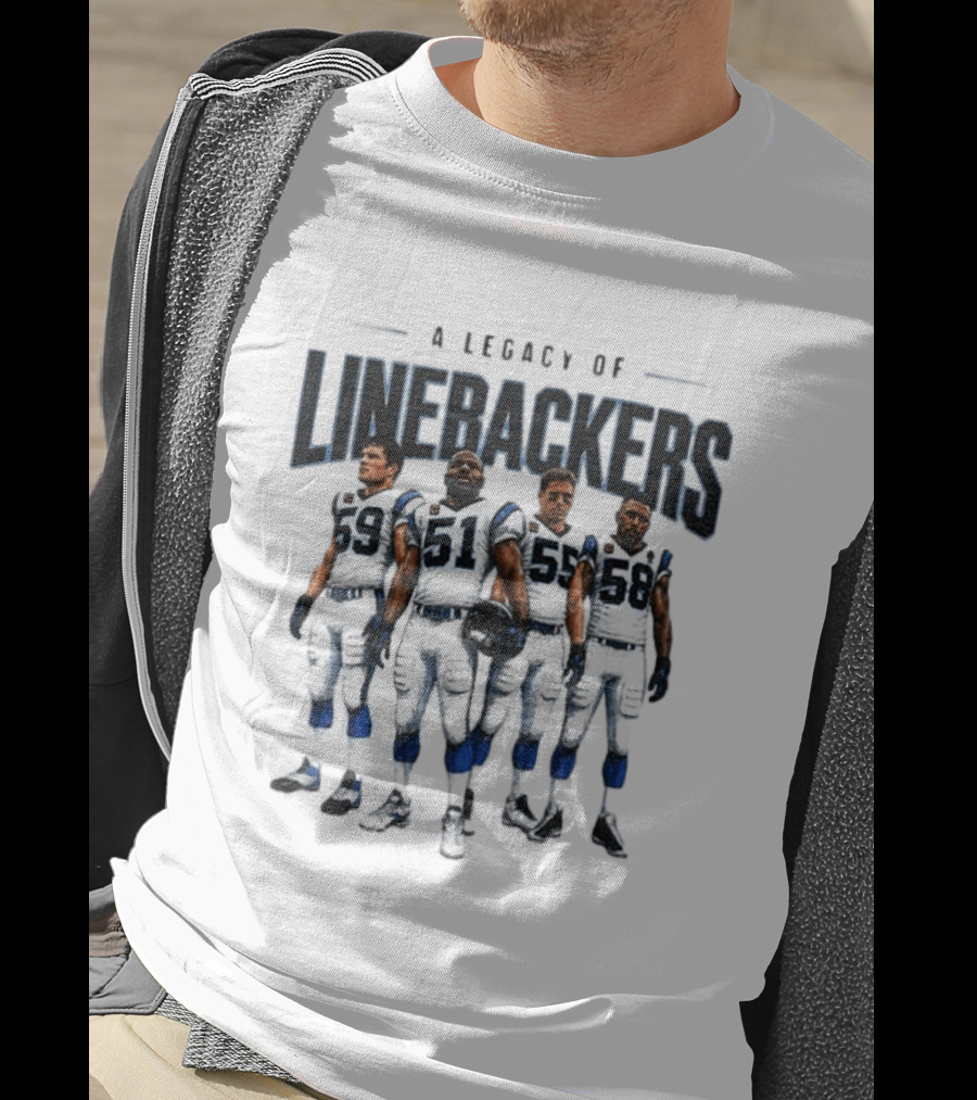 A Legacy Of Linebackers Carolina Panthers Luke Kuechly Sam Mills Dan Morgan Thomas Davis T-Shirt