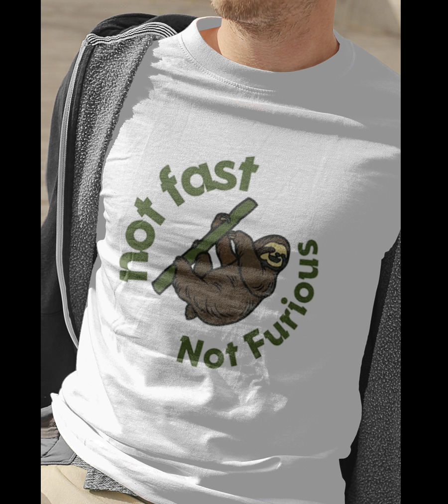 Not Fast Not Furious Sloth Climbing T-Shirt