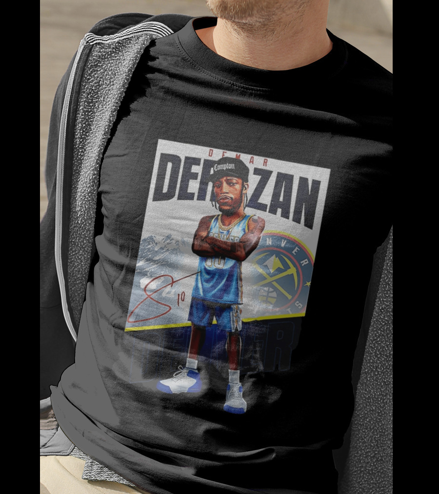 DeMar DeRozan Denver Nuggets Basketball Character With Signature T-Shirt
