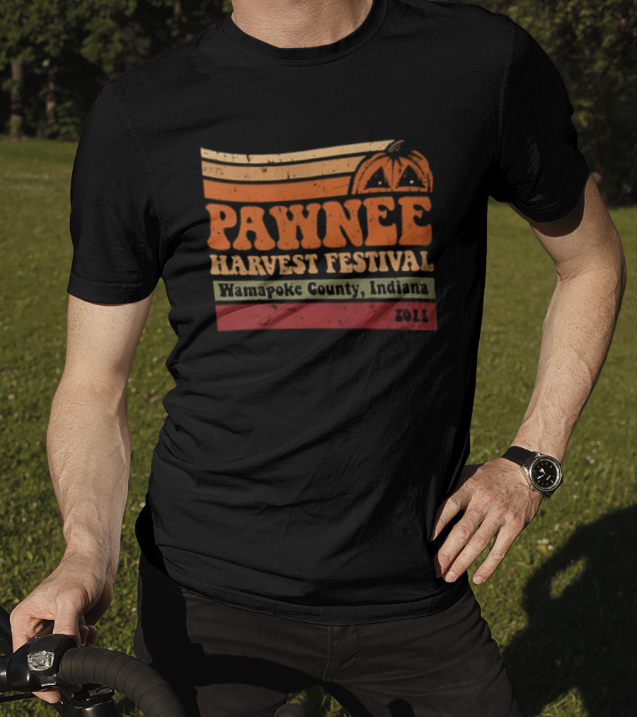 Pawnee Harvest Festival Wamapoke County Indiana 2011 Pumpkin T-Shirt