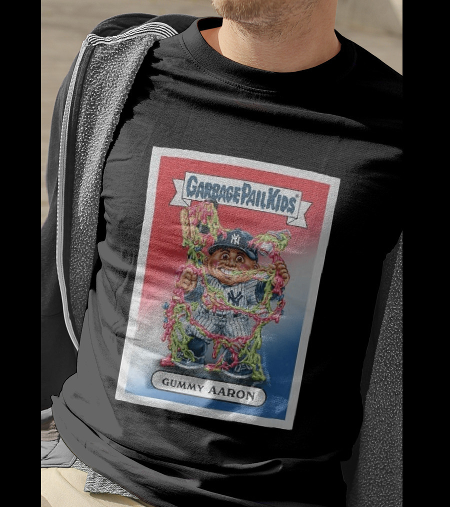 Garbage Pail Kids New York Yankees Gummy Aaron MLB Collaboration T-Shirt