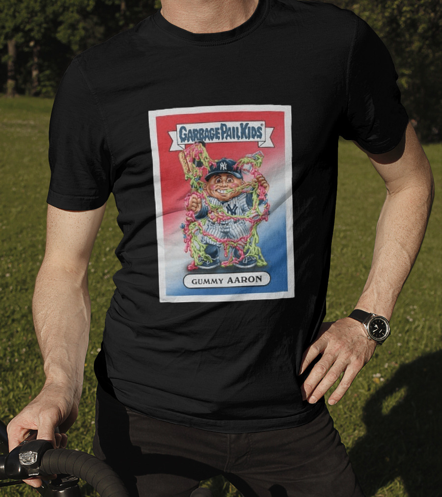 Garbage Pail Kids New York Yankees Gummy Aaron MLB Collaboration T-Shirt