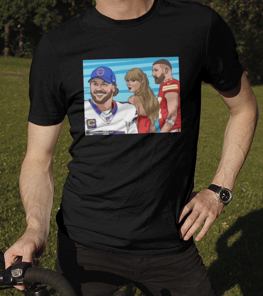 Josh Allen And Taylor With Kelce Stu McCallister सेटअप T-Shirt
