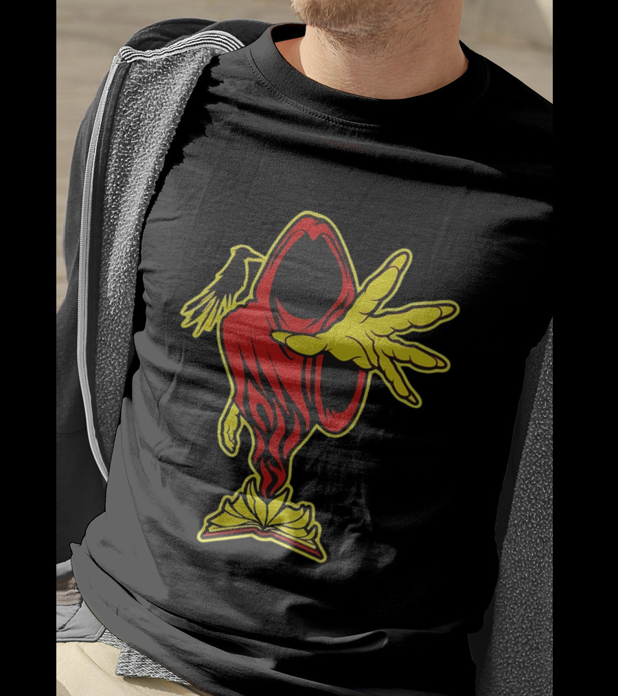 Insane Clown Posse Ringmaster Joker's Card Flame Hooded Figure T-Shirt