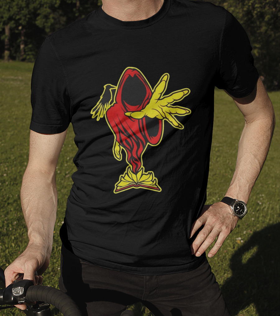 Insane Clown Posse Ringmaster Joker's Card Flame Hooded Figure T-Shirt