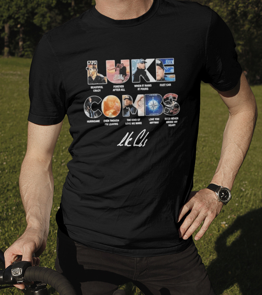 Luke Combs Greatest Songs Collage Country Music T-Shirt