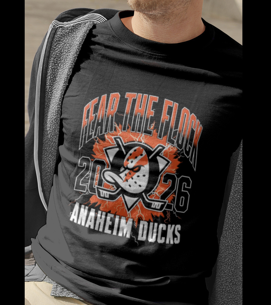 Anaheim Ducks Fear The Flock 2026 Hockey T-Shirt