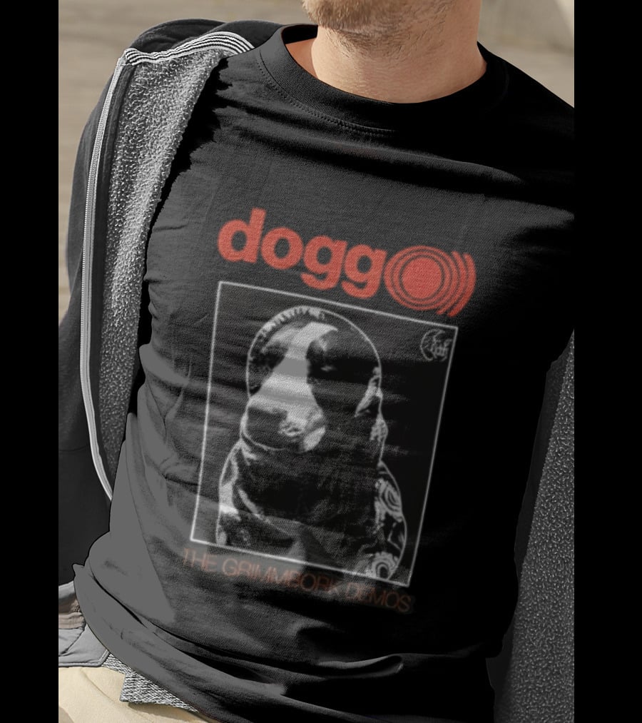 Dogg The Grimmbork Demos Monochrome Canine T-Shirt