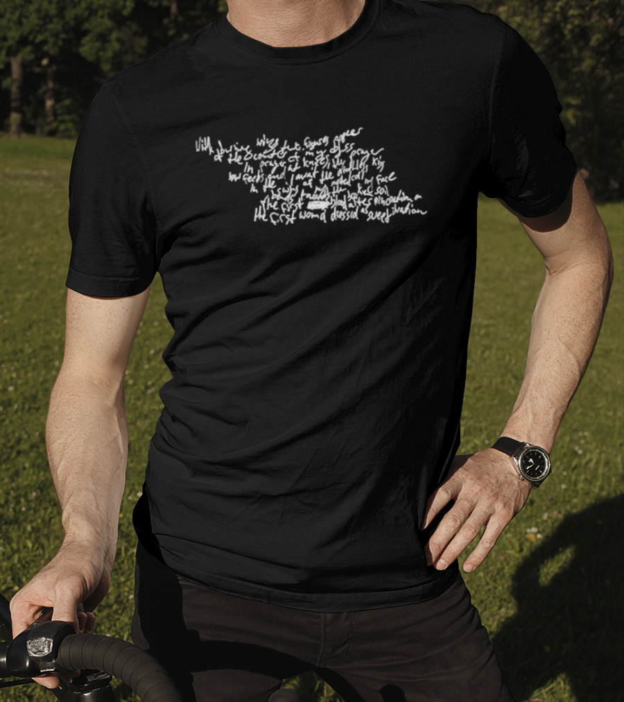 Han Jisung Ann Demeulemeester Poem Sample Vintage Script T-Shirt