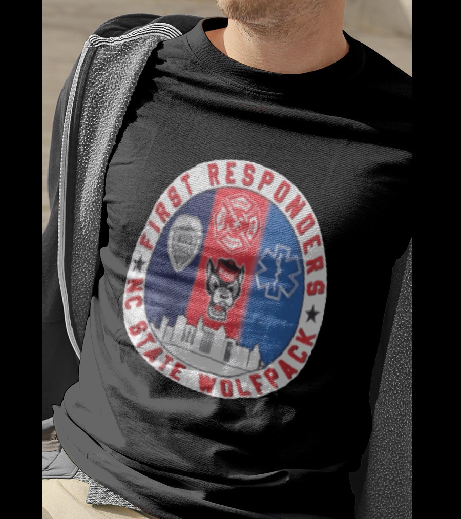 First Responders NC State Wolfpack Emergency Services T-Shirt