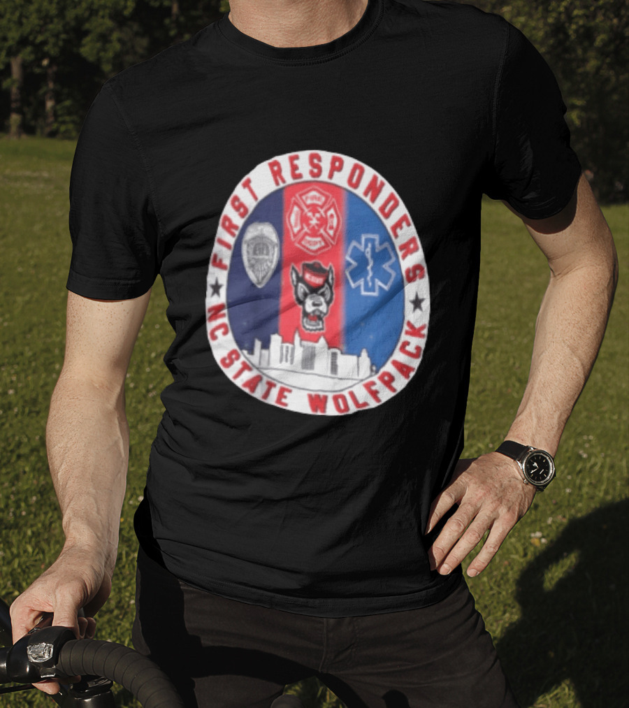 First Responders NC State Wolfpack Emergency Services T-Shirt