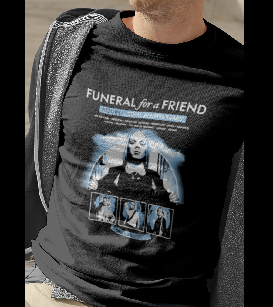 Funeral For A Friend Hours 20th Anniversary Blue Album T-Shirt