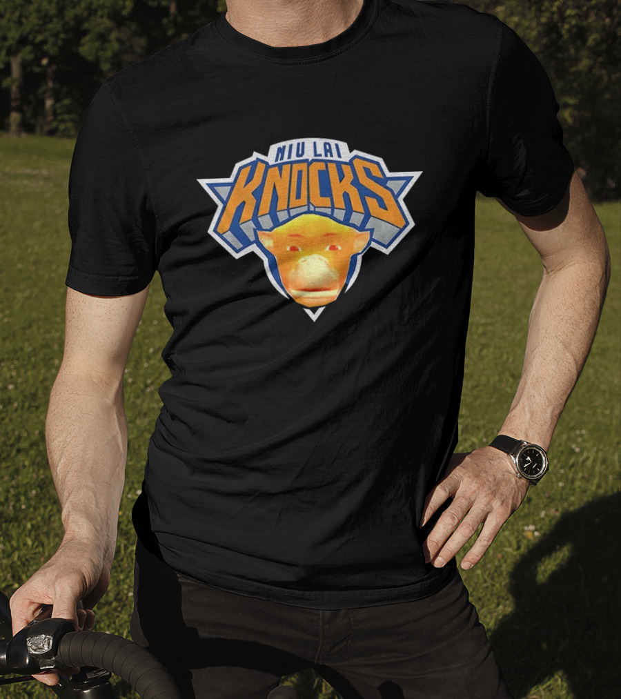 Niu Lai Knocks Basketball New York Knicks Collaboration T-Shirt