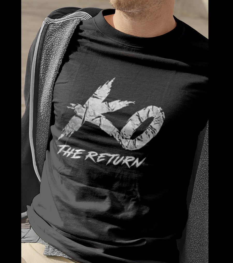 KO The Return Distressed Cracked Marble Stylized T-Shirt