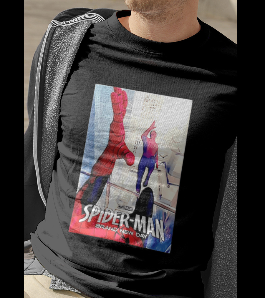 Marvel Spider Man Brand New Day High Five Scene T-Shirt
