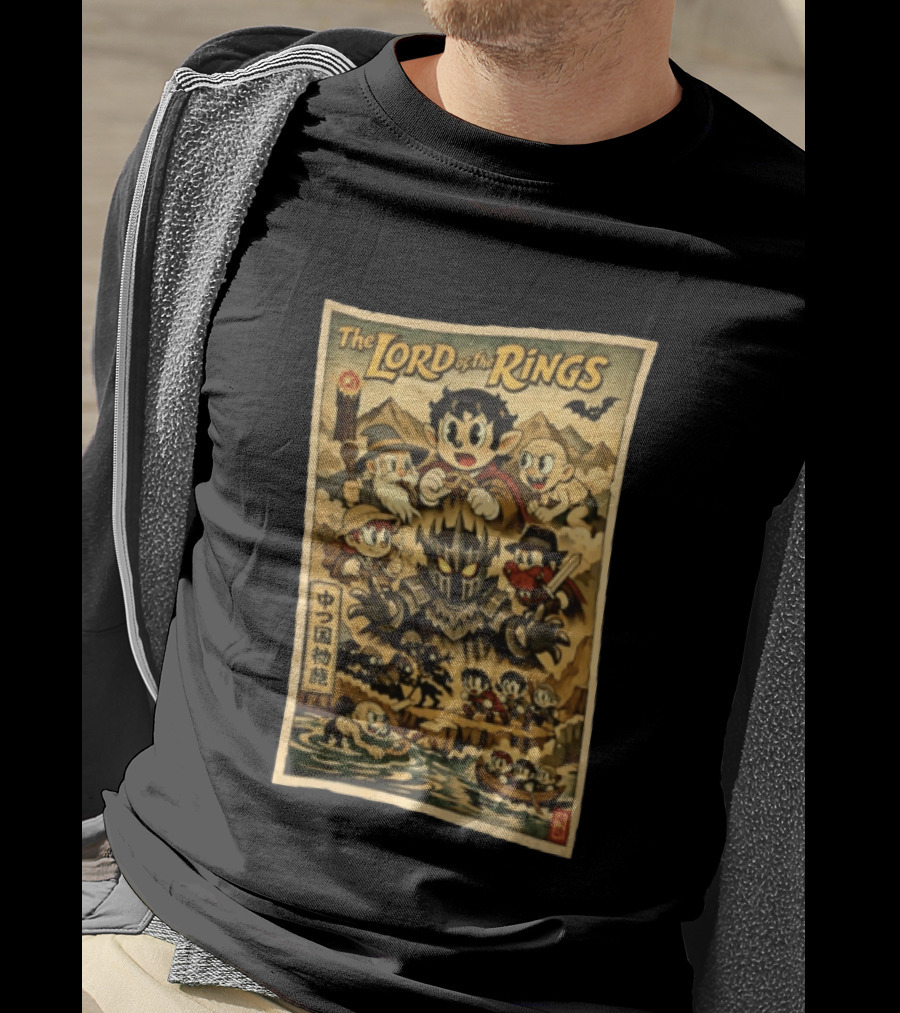 The Lord Of The Rings Middle Earth Tale Cartoon Adventure T-Shirt