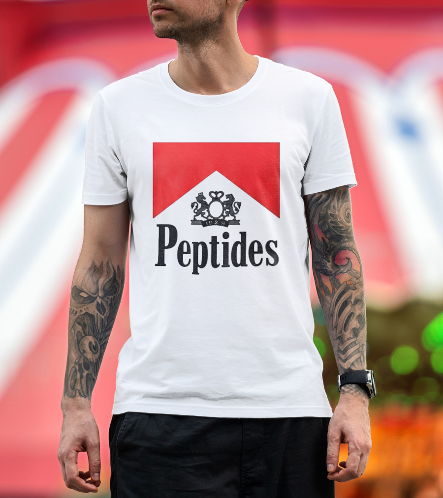 Peptides 1929 Red Marlboro T-Shirt