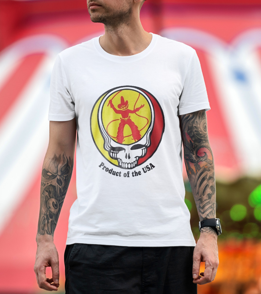 Grateful Dead Steal Your Face Cowboy Product Of The USA T-Shirt