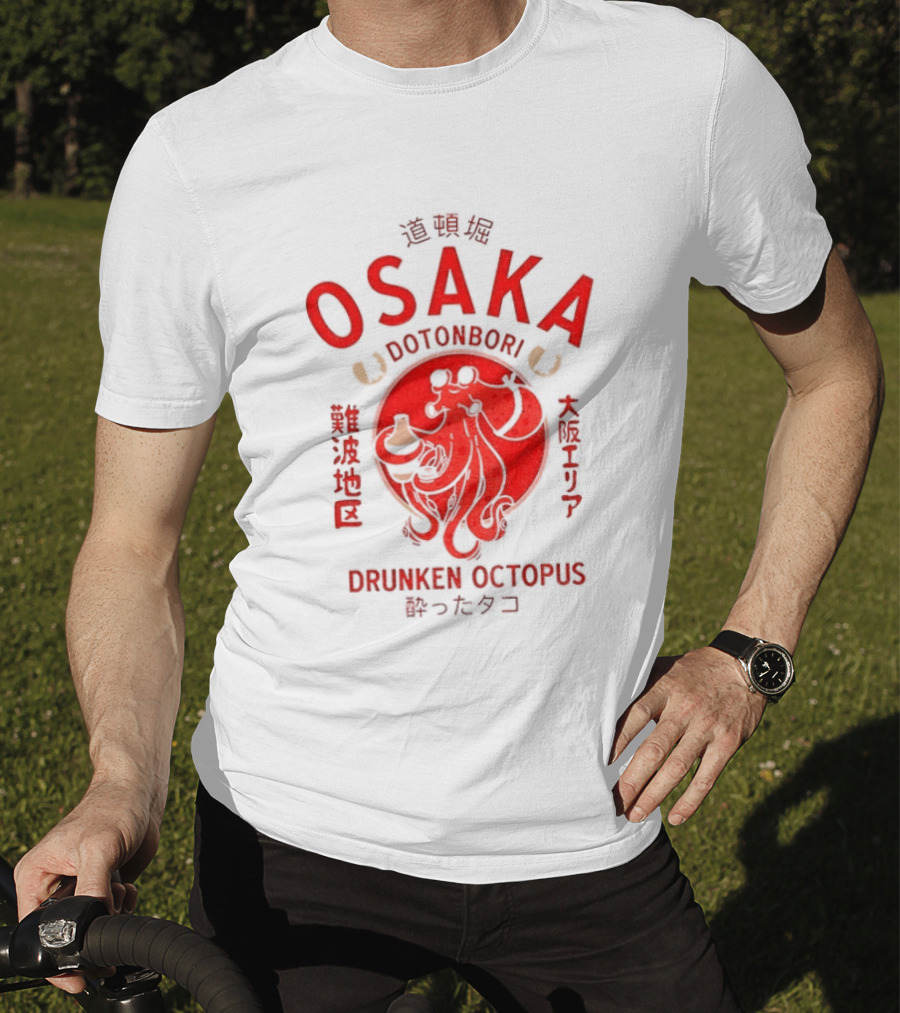 Dotonbori Osaka Drunken Octopus Seafood Culture Japan T-Shirt