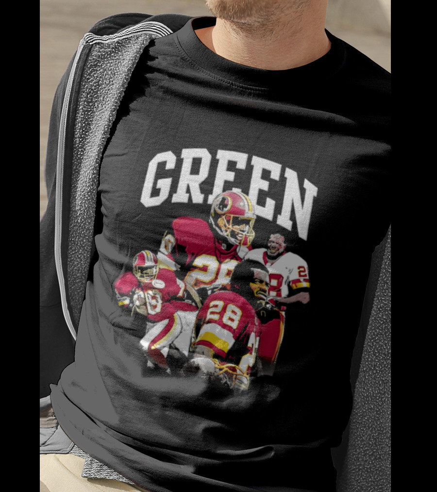 Darrell Green Washington Football Legends 28 Collage 2026 T-Shirt