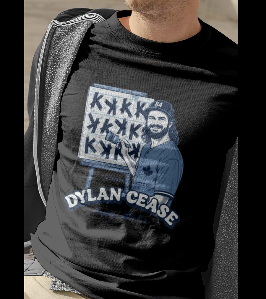 Dylan Cease Blue Jays Strikeout Artist Happy Little K's 84 Cap Maple Leaf T-Shirt