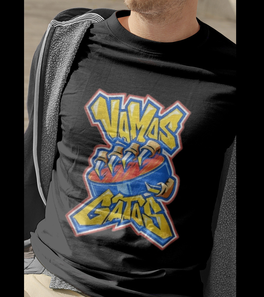 Florida Panthers Vamos Gatos Claw Puck Graffiti T-Shirt