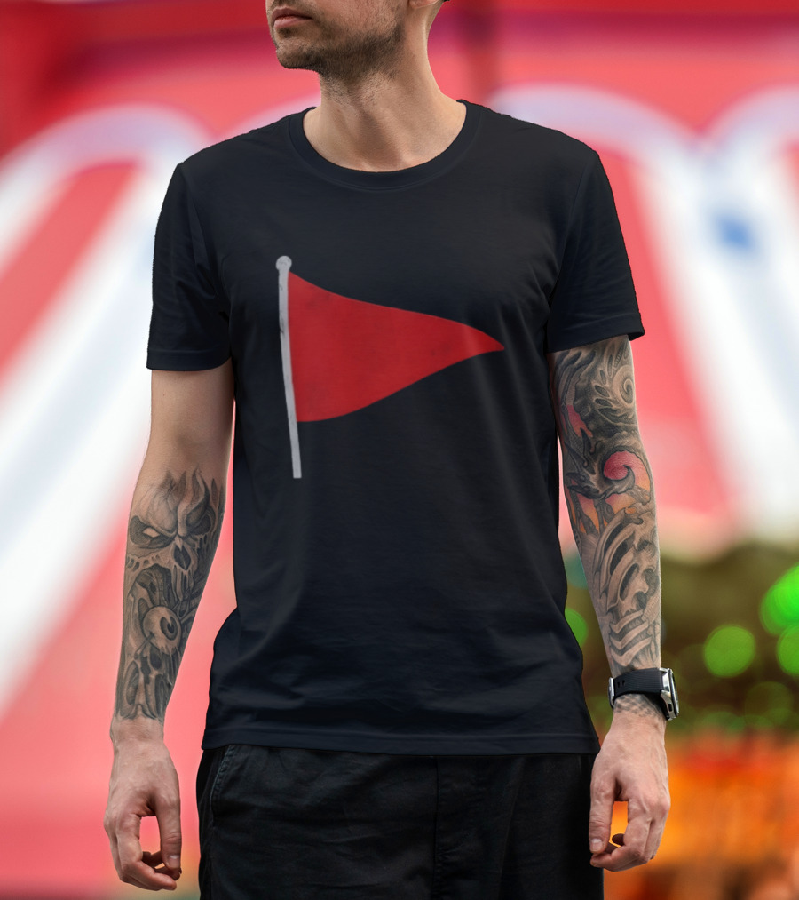 Red Flag Symbol Warning Alert Recognition T-Shirt