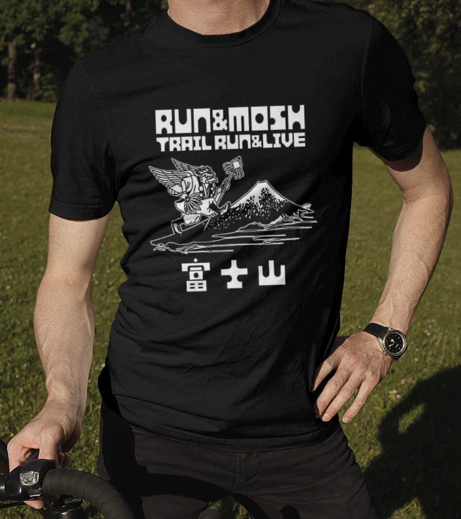 Run And Mosh Trail Run And Live Angel Mountain T-Shirt