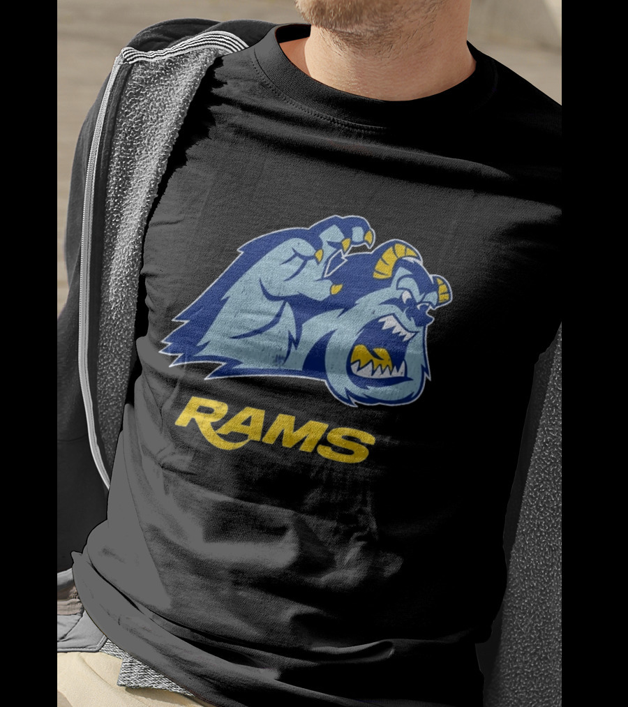 Los Angeles Rams Sulley Monster Football Fan Merchandise T-Shirt